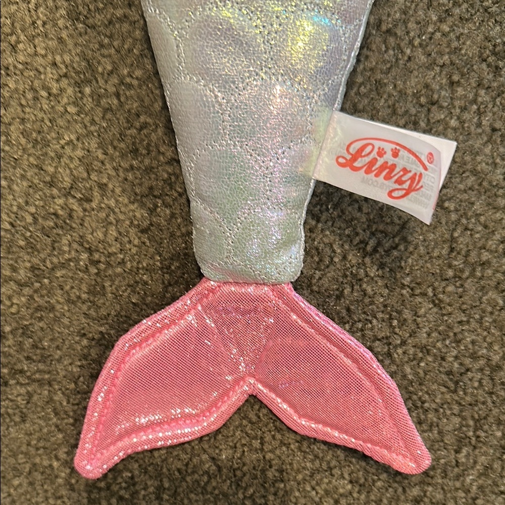 Mermaid Doll with Crown - Pink and Blue - Picture 5 of 5